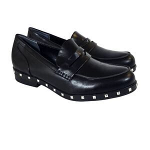 L Charles by Charles David Women's Boy Penny Loafer Size 6 Black Faux Leather